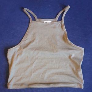 Army Green Cami Crop Top